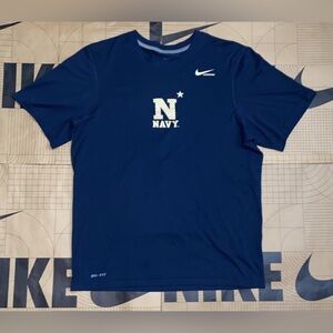 Vintage Nike dri-fit NAVY LACROSSE short sleeve t-shirt